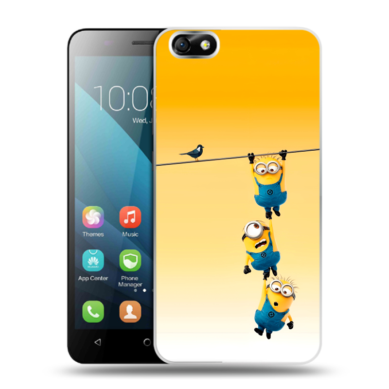 Пластиковый чехол на Huawei Honor 4X с принтом Миньоны Пластиковый чехол на Huawei Honor 4X с принтом Миньоны