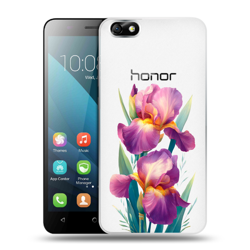 Силиконовый чехол на Huawei Honor 4X с принтом Цветы орхидеи Силиконовый чехол на Huawei Honor 4X с принтом Цветы орхидеи