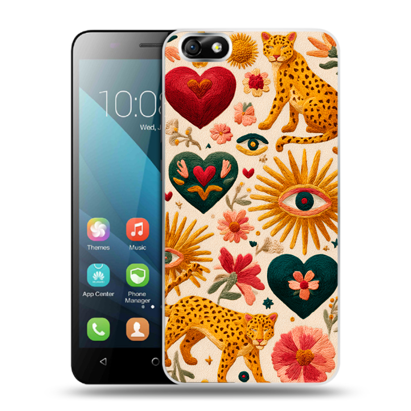 Пластиковый чехол на Huawei Honor 4X с принтом Модный принт Пластиковый чехол на Huawei Honor 4X с принтом Модный принт