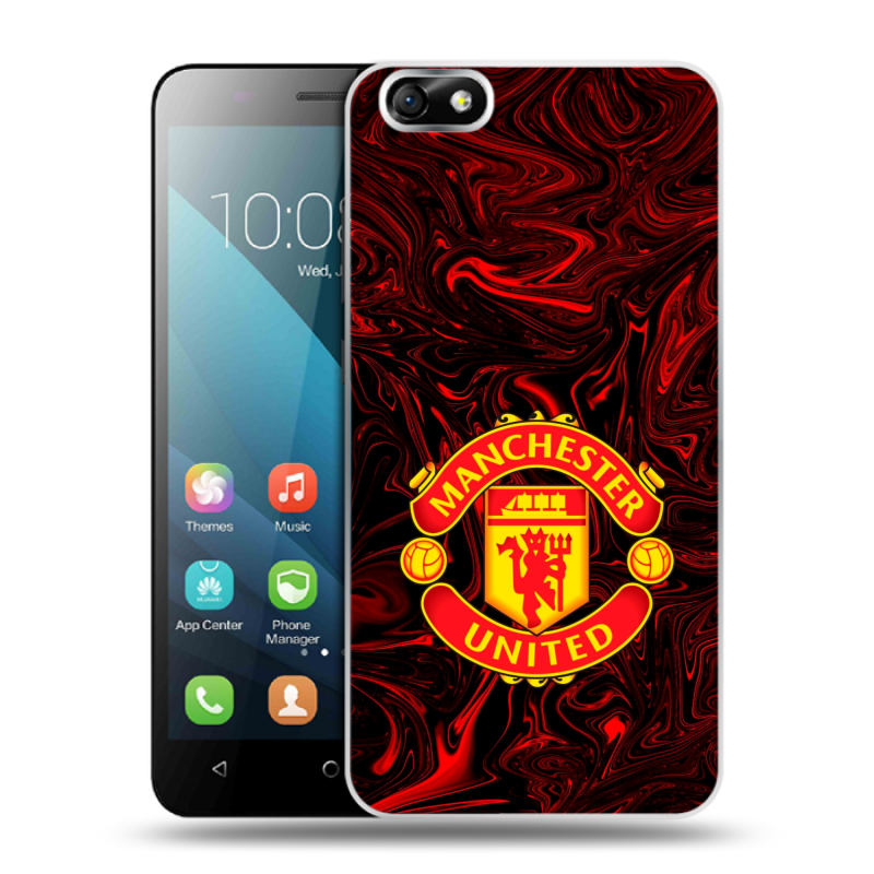 Силиконовый чехол на Huawei Honor 4X с принтом Manchester United Силиконовый чехол на Huawei Honor 4X с принтом Manchester United
