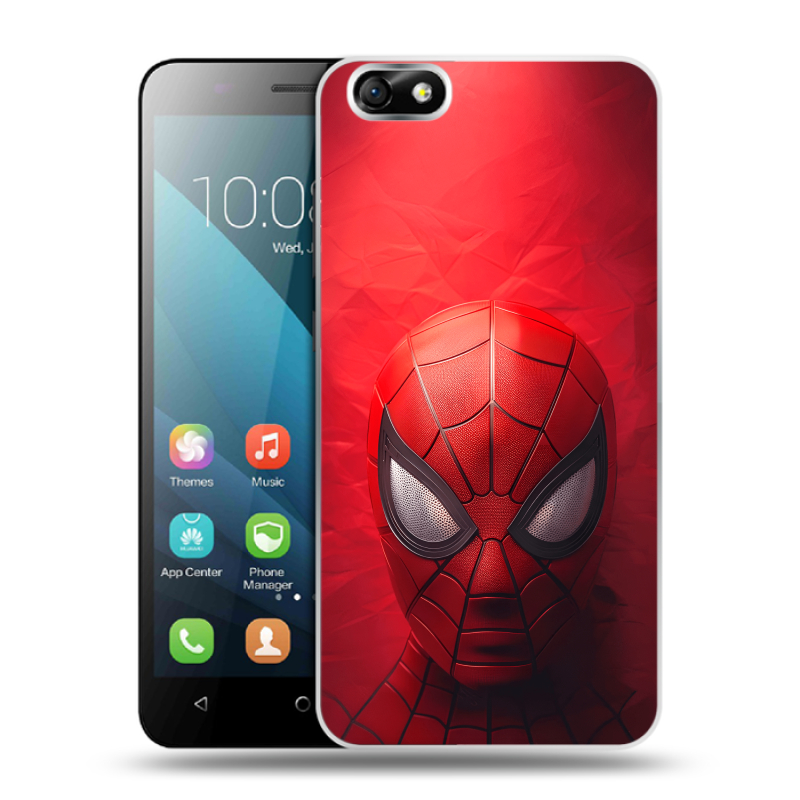 Силиконовый чехол на Huawei Honor 4X с принтом Spiderman Человек паук Силиконовый чехол на Huawei Honor 4X с принтом Spiderman Человек паук