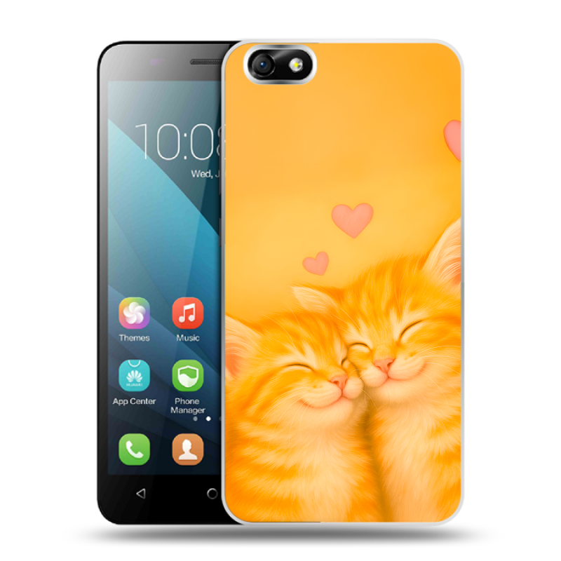 Пластиковый чехол на Huawei Honor 4X с принтом Милые котята Пластиковый чехол на Huawei Honor 4X с принтом Милые котята