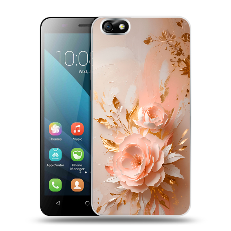 Пластиковый чехол на Huawei Honor 4X с принтом женский Пластиковый чехол на Huawei Honor 4X с принтом женский