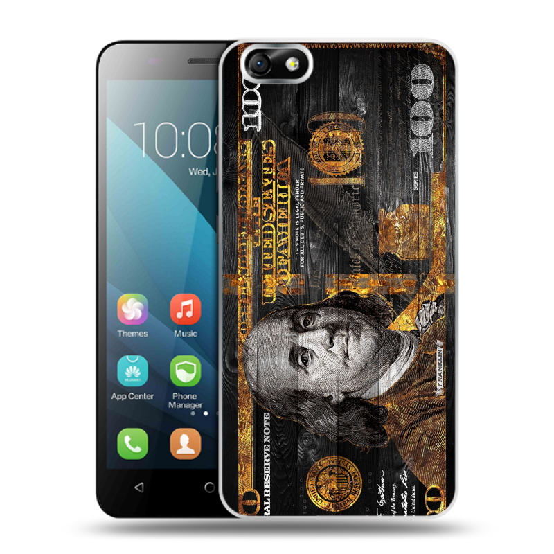 Пластиковый чехол на Huawei Honor 4X с принтом Доллар деньги Пластиковый чехол на Huawei Honor 4X с принтом Доллар деньги