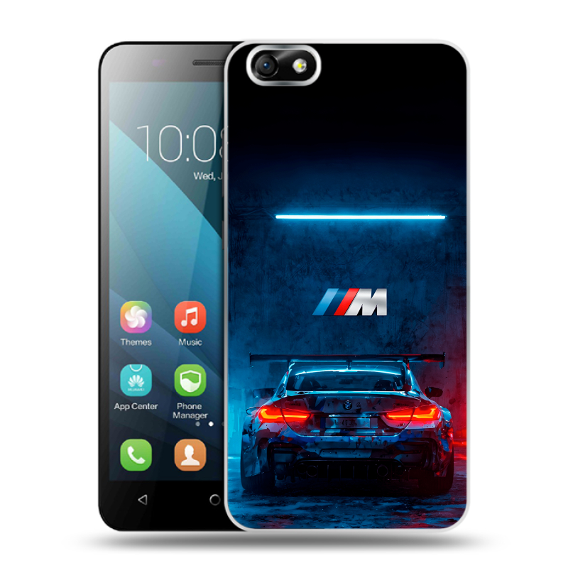 Силиконовый чехол на Huawei Honor 4X с принтом BMW БМВ Силиконовый чехол на Huawei Honor 4X с принтом BMW БМВ