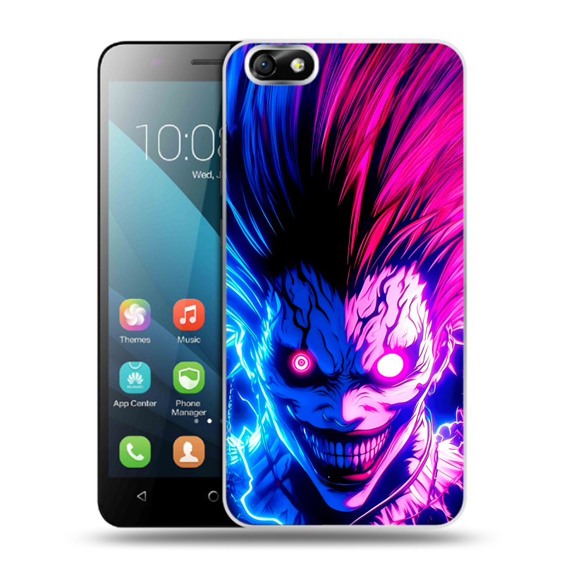 Силиконовый чехол на Huawei Honor 4X с принтом Death note Тетрадь смерти Силиконовый чехол на Huawei Honor 4X с принтом Death note Тетрадь смерти