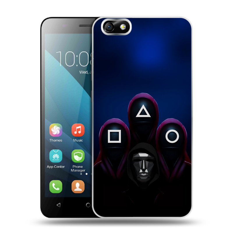 Силиконовый чехол на Huawei Honor 4X с принтом Игра Кальмара Силиконовый чехол на Huawei Honor 4X с принтом Игра Кальмара