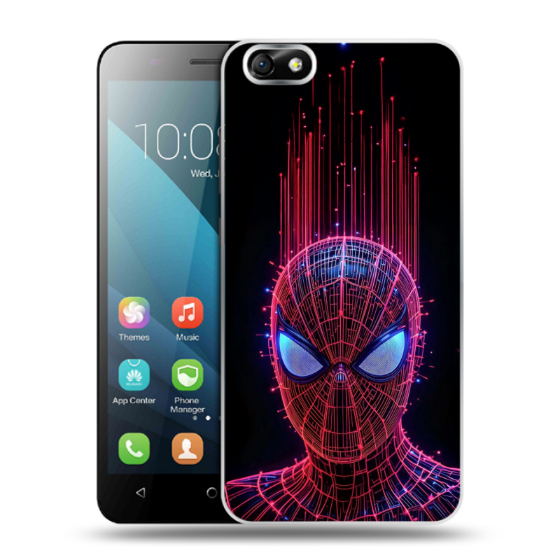 Пластиковый чехол на Huawei Honor 4X с принтом Spiderman Человек паук Пластиковый чехол на Huawei Honor 4X с принтом Spiderman Человек паук