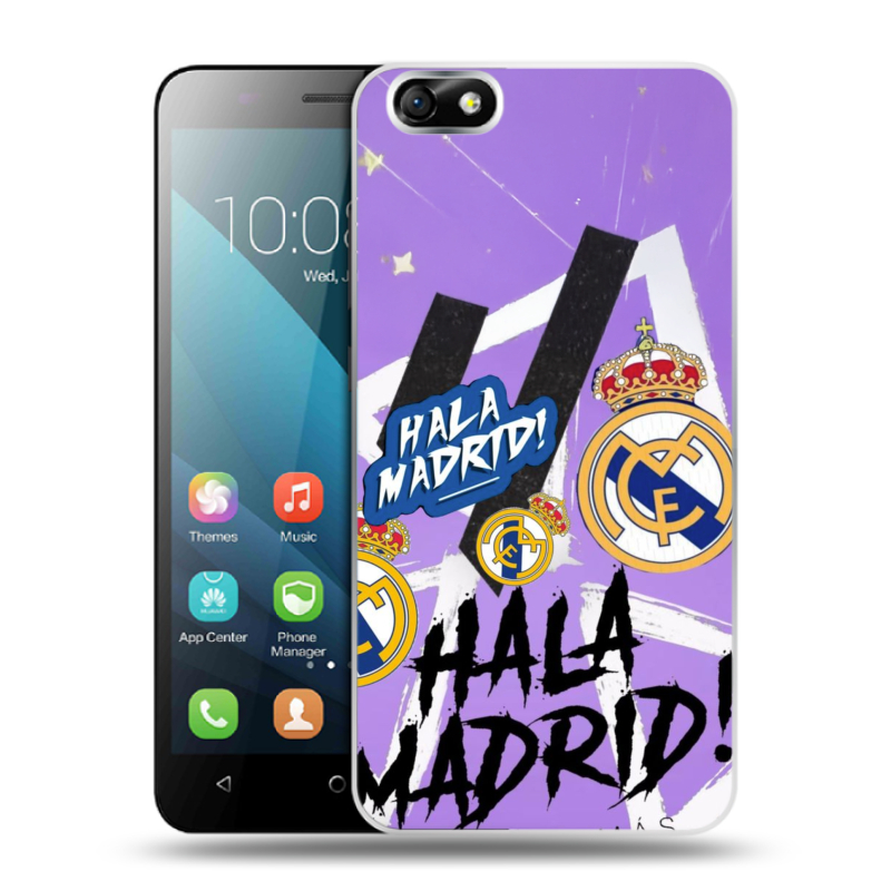 Силиконовый чехол на Huawei Honor 4X с принтом Real Madrid Реал Мадрид Силиконовый чехол на Huawei Honor 4X с принтом Real Madrid Реал Мадрид