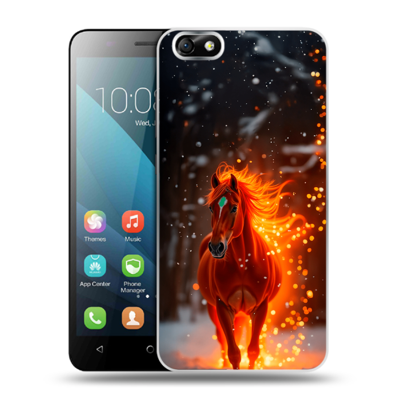 Пластиковый чехол на Huawei Honor 4X с принтом Новый год Пластиковый чехол на Huawei Honor 4X с принтом Новый год
