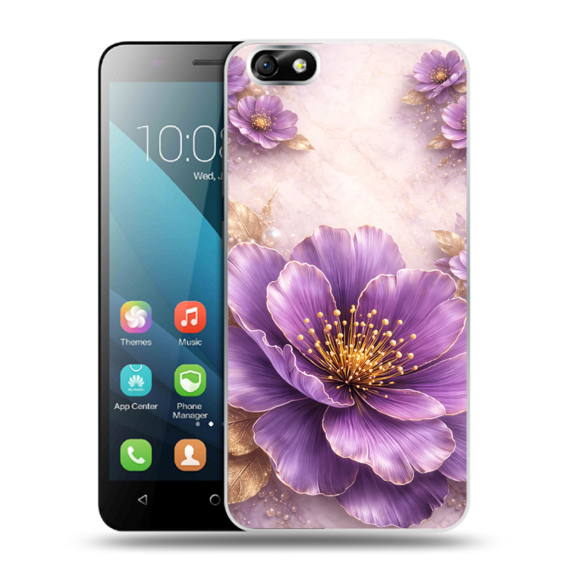 Силиконовый чехол на Huawei Honor 4X с принтом женский Силиконовый чехол на Huawei Honor 4X с принтом женский