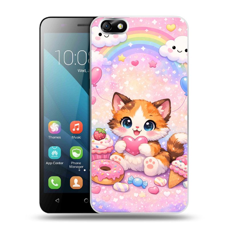 Пластиковый чехол на Huawei Honor 4X с принтом для девочек Пластиковый чехол на Huawei Honor 4X с принтом для девочек
