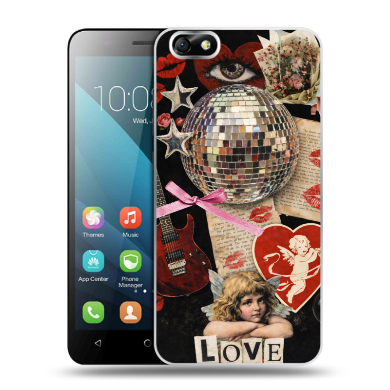 Пластиковый чехол на Huawei Honor 4X с принтом для девочек Пластиковый чехол на Huawei Honor 4X с принтом для девочек
