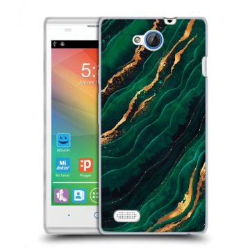 Пластиковый чехол на ZTE Blade G Lux с принтом Мрамор зеленое золото Пластиковый чехол на ZTE Blade G Lux с принтом Мрамор зеленое золото
