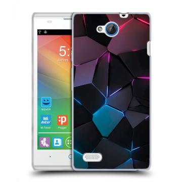 Пластиковый чехол на ZTE Blade G Lux с принтом Геометрия неона