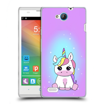 Пластиковый чехол на ZTE Blade G Lux с принтом Единорог Пластиковый чехол на ZTE Blade G Lux с принтом Единорог