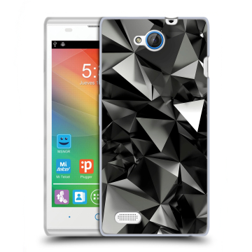 Пластиковый чехол на ZTE Blade G Lux с принтом Черные кристаллы Пластиковый чехол на ZTE Blade G Lux с принтом Черные кристаллы