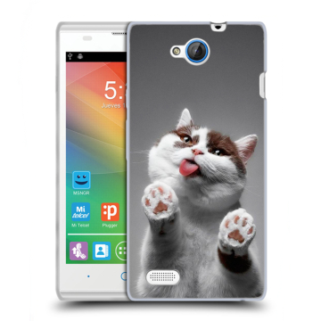 Пластиковый чехол на ZTE Blade G Lux с принтом Коты Пластиковый чехол на ZTE Blade G Lux с принтом Коты