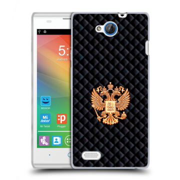 Пластиковый чехол на ZTE Blade G Lux с принтом Герб России принт