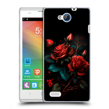 Пластиковый чехол на ZTE Blade G Lux с принтом Розы красные