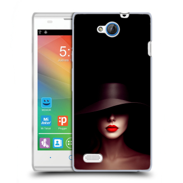 Пластиковый чехол на ZTE Blade G Lux с принтом Девушка в шляпе Пластиковый чехол на ZTE Blade G Lux с принтом Девушка в шляпе
