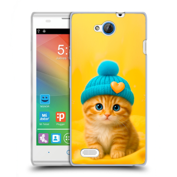 Пластиковый чехол на ZTE Blade G Lux с принтом Котенок в шапке Пластиковый чехол на ZTE Blade G Lux с принтом Котенок в шапке