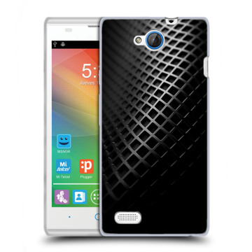 Пластиковый чехол на ZTE Blade G Lux с принтом Текстура металла