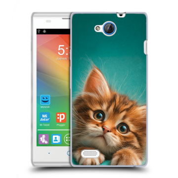 Пластиковый чехол на ZTE Blade G Lux с принтом котенок Пластиковый чехол на ZTE Blade G Lux с принтом котенок