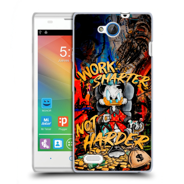 Пластиковый чехол на ZTE Blade G Lux с принтом Дональд Дак Деньги