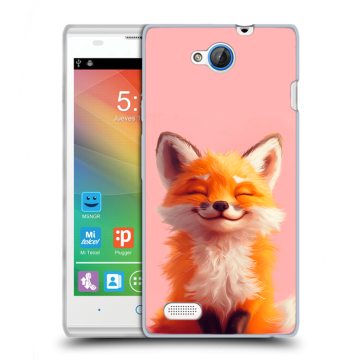 Пластиковый чехол на ZTE Blade G Lux с принтом милая лиса Пластиковый чехол на ZTE Blade G Lux с принтом милая лиса