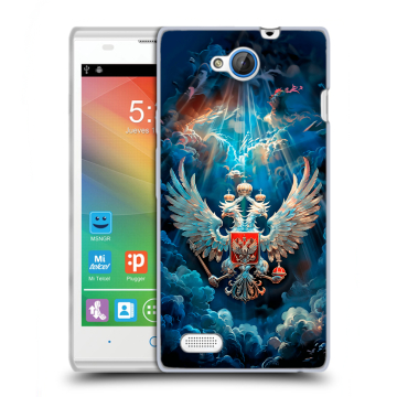 Пластиковый чехол на ZTE Blade G Lux с принтом Герб флаг России Пластиковый чехол на ZTE Blade G Lux с принтом Герб флаг России