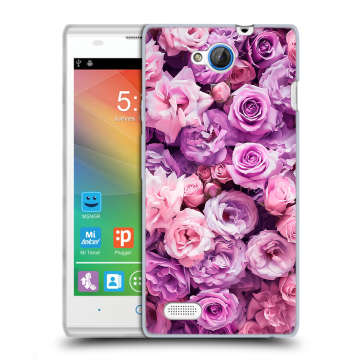Пластиковый чехол на ZTE Blade G Lux с принтом лавандовые розы