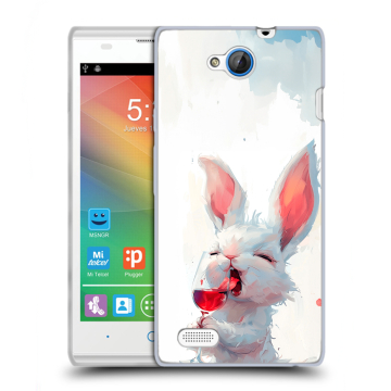 Пластиковый чехол на ZTE Blade G Lux с принтом кролик зайчик Пластиковый чехол на ZTE Blade G Lux с принтом кролик зайчик