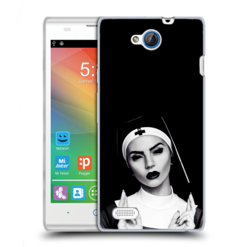 Пластиковый чехол на ZTE Blade G Lux с принтом монашка Пластиковый чехол на ZTE Blade G Lux с принтом монашка