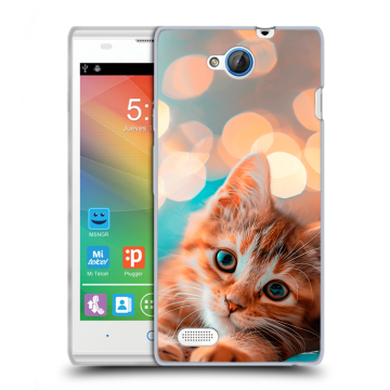 Пластиковый чехол на ZTE Blade G Lux с принтом котик Пластиковый чехол на ZTE Blade G Lux с принтом котик