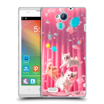 Пластиковый чехол на ZTE Blade G Lux с принтом милые котики