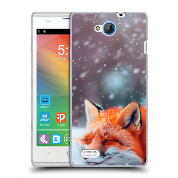 Пластиковый чехол на ZTE Blade G Lux с принтом лиса Пластиковый чехол на ZTE Blade G Lux с принтом лиса
