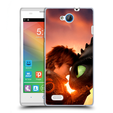 Пластиковый чехол на ZTE Blade G Lux с принтом Как приручить дракона Пластиковый чехол на ZTE Blade G Lux с принтом Как приручить дракона