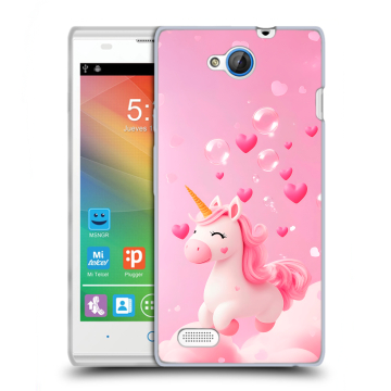Пластиковый чехол на ZTE Blade G Lux с принтом Единорог