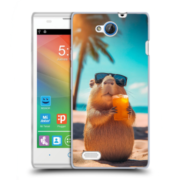 Пластиковый чехол на ZTE Blade G Lux с принтом Капибара Пластиковый чехол на ZTE Blade G Lux с принтом Капибара