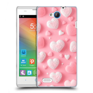 Пластиковый чехол на ZTE Blade G Lux с принтом Сердечки