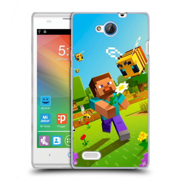Пластиковый чехол на ZTE Blade G Lux с принтом Майнкрафт Minecraft Пластиковый чехол на ZTE Blade G Lux с принтом Майнкрафт Minecraft