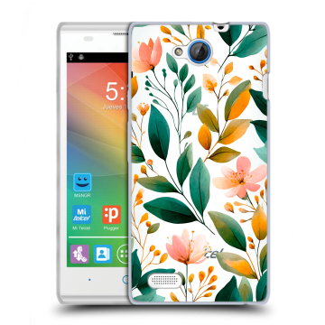 Пластиковый чехол на ZTE Blade G Lux с принтом Цветы паттерн