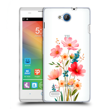 Пластиковый чехол на ZTE Blade G Lux с принтом Цветы