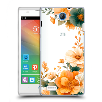 Пластиковый чехол на ZTE Blade G Lux с принтом Цветы принт