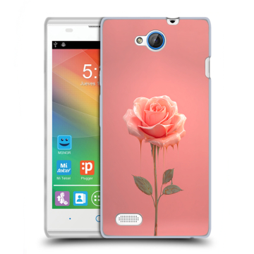 Пластиковый чехол на ZTE Blade G Lux с принтом Розовая роза