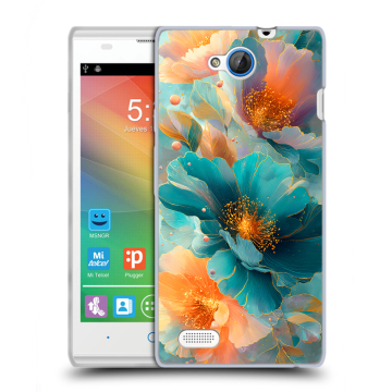 Пластиковый чехол на ZTE Blade G Lux с принтом Цветы