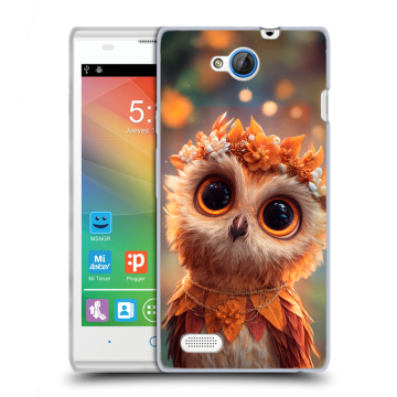 Пластиковый чехол на ZTE Blade G Lux с принтом Милая сова