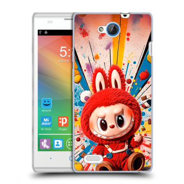 Пластиковый чехол на ZTE Blade G Lux с принтом Labubu Лабубу Пластиковый чехол на ZTE Blade G Lux с принтом Labubu Лабубу