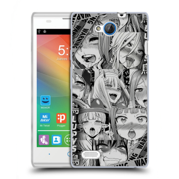 Пластиковый чехол на ZTE Blade G Lux с принтом Ahegao Ахегао Аниме